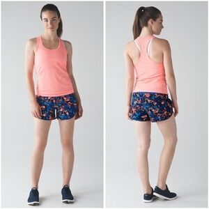 Lululemon Tracker Short IV Sz 4 Paint Storm Harbor Blue Multi Women's Activewear